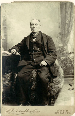 The Great Grandfather of US resident Charlie Albers - John Sands was principal teacher of Dernaseer School, 1861-1893 